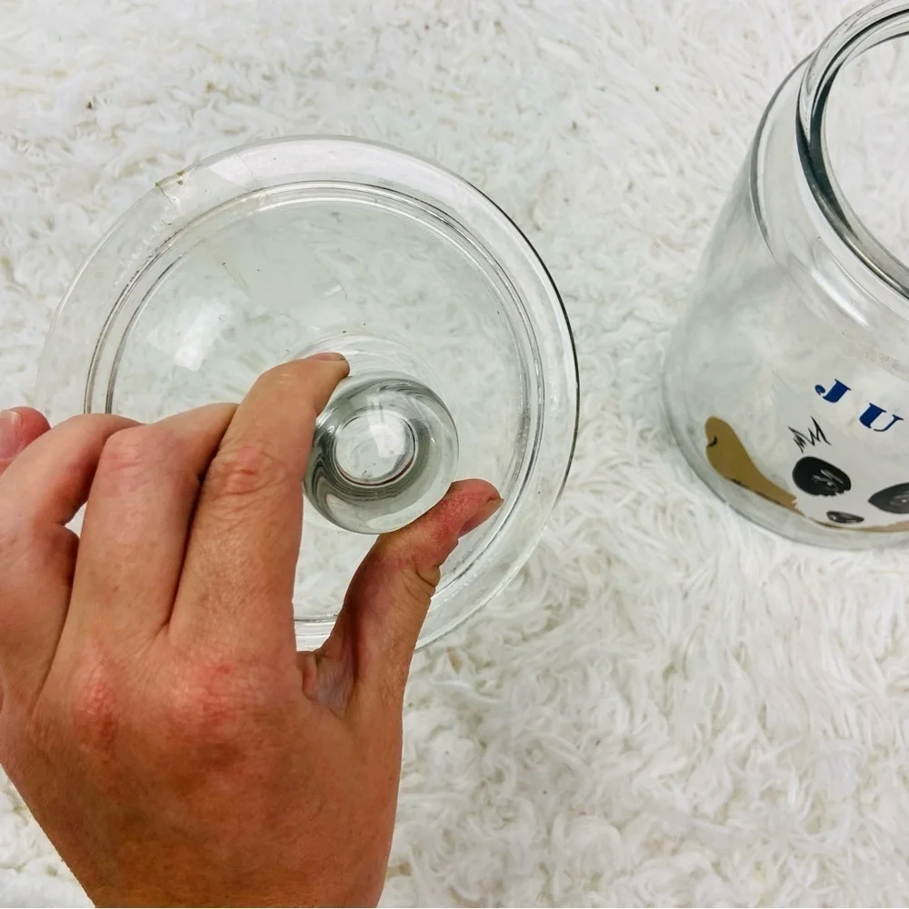 UNBRANDED glass dog Julio treats jar for dogs